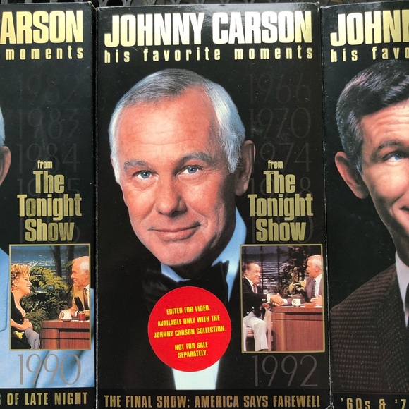 The Johnny Carson Collection The Late Night Show 4 VHS Complete Box Set - Picture 6 of 8